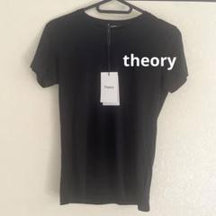 美品　Theory 現行タグ　レディース　カットソー　Tシャツ ブラック 2025年最新】theory レディース 半袖(Tシャツ) Tシャツ