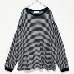 フォルクシー◇長袖ボーダー柄カットソー/ドロップショルダー