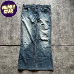 archive grunge tommy flare denim pants