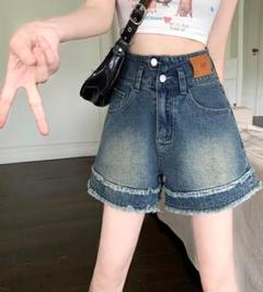 大きいサイズ レディース デニム　ショートパンツ　カットオフ　春夏 秋 新品