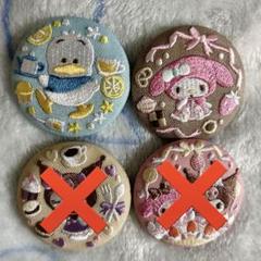 サンリオ刺繍缶バッジ2個セットのサムネイル