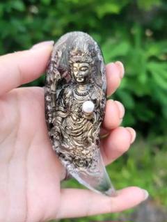 特別呪物☆富を築き理想の人生へ文殊菩薩持ち運びオルゴナイト