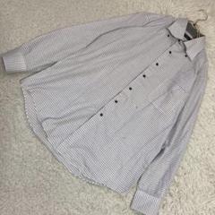 Vin & Yang 柄シャツ ホワイト ビジネス フォーマル 上品