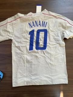 限定品 歴代日本代表10番 名波 浩のサイン入りtシャツ スポーツ選手 タレントグッズ 27 500 Eur Artec Fr