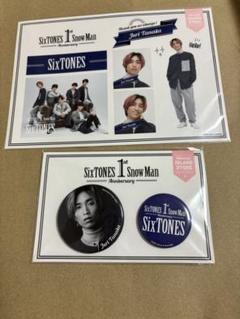 SixTONES 田中樹 1周年記念 缶バッジ&ステッカー - メルカリ