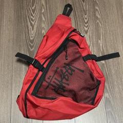 極美品★STUSSY（ステューシー）ショルダーバッグ 赤 レッド STUSSY - old stussy ショルダーバッグの通販 by s