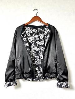 EMODA エモダリバーシブル花柄ブルゾンショート丈白黒花柄モノトーンアウター m79603582943_1.jpg?1684759904