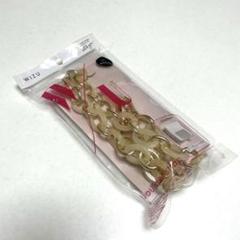 WIZU ゴールドクリア チェーンストラップ 約64cm