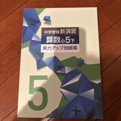 中学受験　新演習　算数小5下　実力アップ問題集
