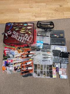 【セール中】バス釣り引退セット ワーム ルアー フック シンカー ボックス セール中】バス釣り引退セット ワーム ルアー フック シンカー