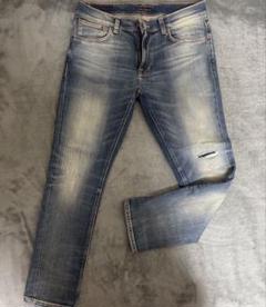 ヌーディージーンズ　ライトブルーダメージデニムパンツ　size 33/30 ヌーディージーンズライトブルーダメージデニムパンツsize 33/30