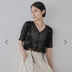 JEANASIS パッチワークレースドロストブラウス ブラウン JEANASIS｜パッチワークレースドロストブラウス | Rakuten