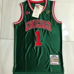 CHICAGO DERRICK ROSE 1 バスケットボールジャージ 密刺繡のサムネイル