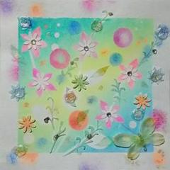 花のパステル画宙花 花のパステル画宙花
