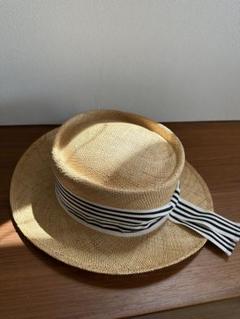 【Chapeaud'O】ベージュ 麦わら帽子56cm Chapeaud'O 麦わら帽子 57cm ベージュ - メルカリ