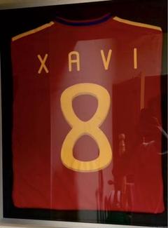 額縁保存　スペイン代表 XAVI 8番 ユニフォーム adidas 額縁保存 スペイン代表 XAVI 8番 ユニフォーム adidas - メルカリ
