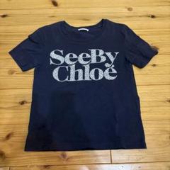 SEE BY CHLOE - シーバイクロエ スカラップ Tシャツ 黒の通販 by