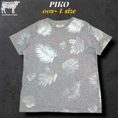 00sPIKOピコ 総柄ロゴ刺繍Tシャツ　表記L サーフ系　y2kファッション