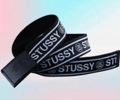 STUSSY ブラック ナイロン ベルト - メルカリ