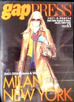 ♪2005-06 gap PRESS vol63 ミラ丿・ニューヨーク♪ 女性に人気！ ♪2005-06 gap ミラ丿・ニューヨーク♪ vol63