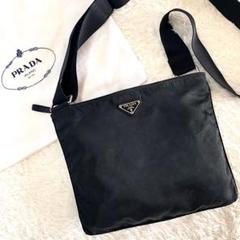 極美品✨ プラダ ショルダーバッグ サコッシュ ブラック マチなし ポシェット