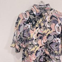 花柄シャツ レディース US古着 ヴィンテージ
