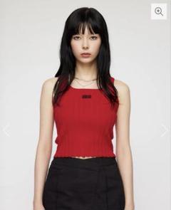 中町綾 着用 ラグアジェム ZIP UPニット タンクトップ トップス