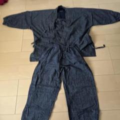 久留米絣作務衣 涼しい
