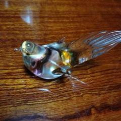 ガラス製 鳥の形状 装飾品