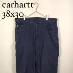 carhartt ダークブルー ワークパンツ 38x30 ネイビー　CAT2