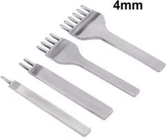 4セット‼ レザークラフト 菱目打ち 道具 工具 4mm 050