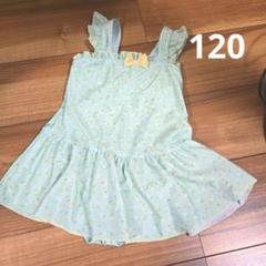 女の子　水着　ワンピース　120　小花柄