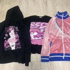 Aqours 黒澤ルビィ 3点set Tシャツ パーカー ジャージ MーXL Aqours 黒澤ルビィ 3点set Tシャツ パーカー ジャージ MーXL