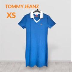 TOMMY JEANS トミージーンズ ブルー ポロワンピース XS ゴルフ