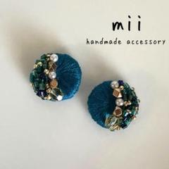 再販✩ビーズ刺繍ピアス／イヤリング