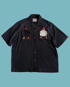 NOKO tattoo GAKKIN ガッキン　半袖鶏刺繍シャツ L