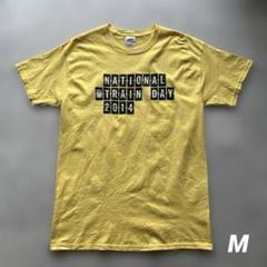 10s USA古着半袖Tシャツ"AMTRAKNTD"イエロー 黄色 M アメカジ