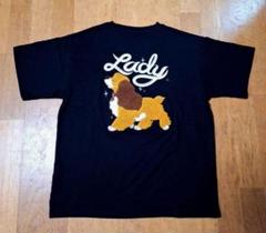 新品⭐わんわん物語 レディ Tシャツ L 刺繍 バックスタイル ディズニー