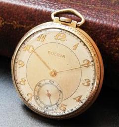 ◆Bulova◆ブローバ懐中時計 1940年代 10k 手巻き アンティーク