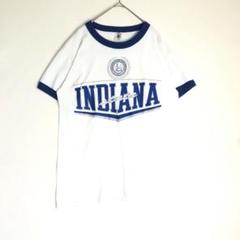 3000　90s　USA製　Indiana　カレッジ　リンガーT　Tシャツ　白