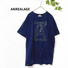 アンリアレイジ トップス 半袖 Tシャツ プリント ロゴ Uネック 綿100%
