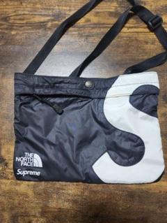 supreme sロゴ×The North Faceショルダーバック サコッシュ