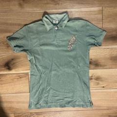 KAPITAL キャピタル 総柄ポロシャツ 半袖 麻 アシンメトリー 中古 メンズ キャロウェイ Callaway 半袖ポロシャツ M ネイビー