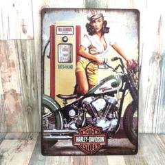 ブリキ看板☆ ハーレーダビッドソン HARLEY DAVIDSON 364