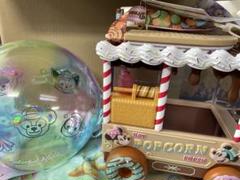 即日発送　ディズニー　ポップコーンバケット　ワゴン　ダッフィー　シャボン玉