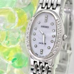【電波ソーラー】極美品SEIKO EXCELINE 腕時計 9Pダイヤ シェル 2025年最新】Yahoo!オークション -セイコー エクセリーヌ ダイヤ