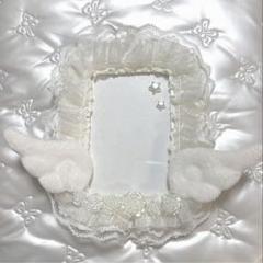 ハンドメイド 硬質カードケースデコ 白