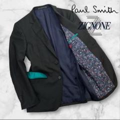 極美品⭐️Paul Smith 銀ボタン ナポレオンジャケット チェック 黒 L 極美品⭐️Paul Smith 銀ボタン ナポレオンジャケット チェック 黒 L