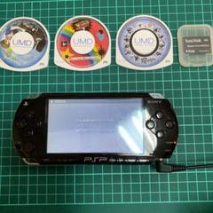 PSP 本体 ケース ソフト２つ付き PSP 本体 ブロッサムピンク ケース 充電器 モンハン2ndソフト