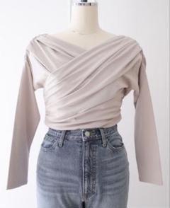 新色】Asymmetric Cotton-blend Jersey Top